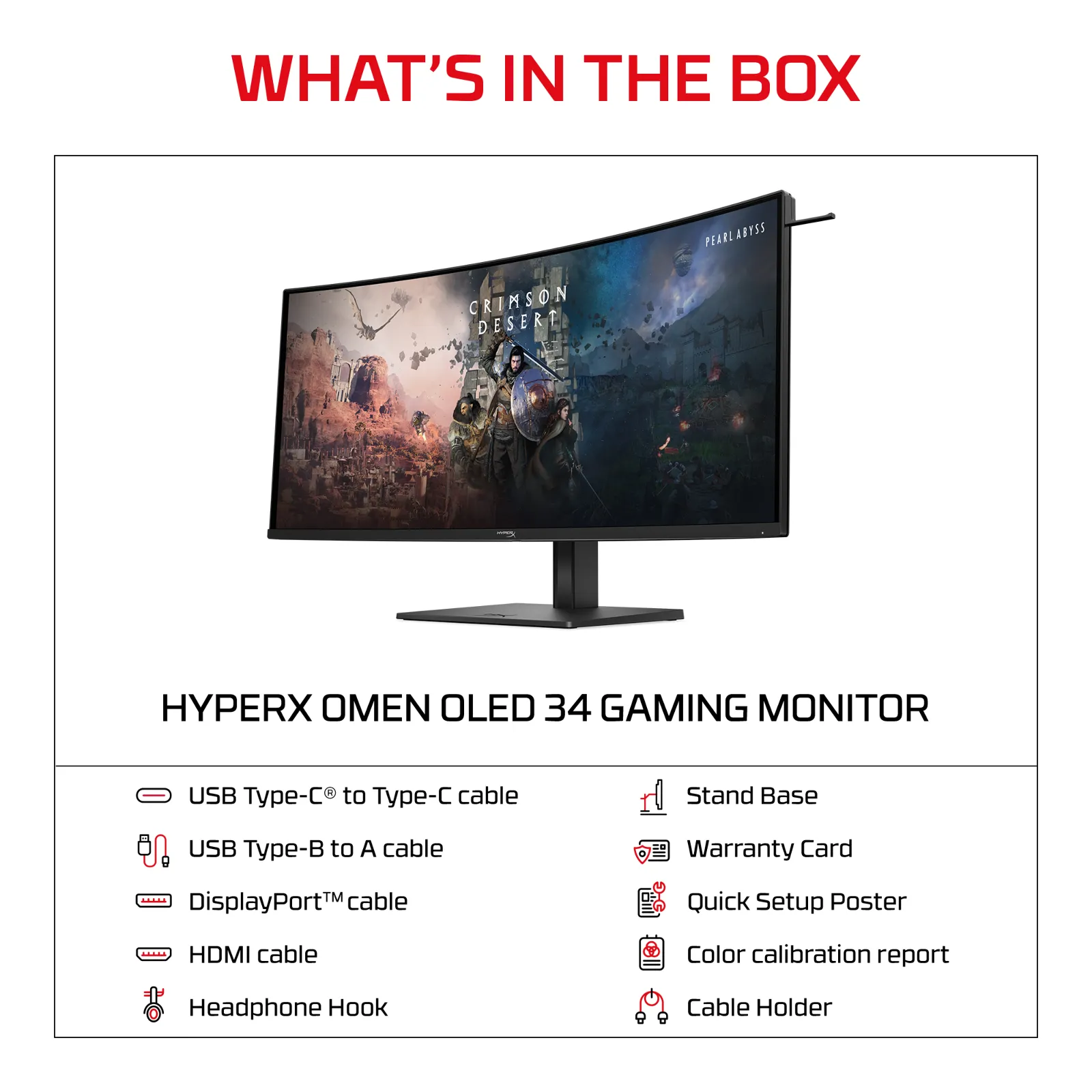 HyperX OMEN OLED 34 inch WQHD 360Hz Gaming Monitor - OMEN OLED 34 computer monitor