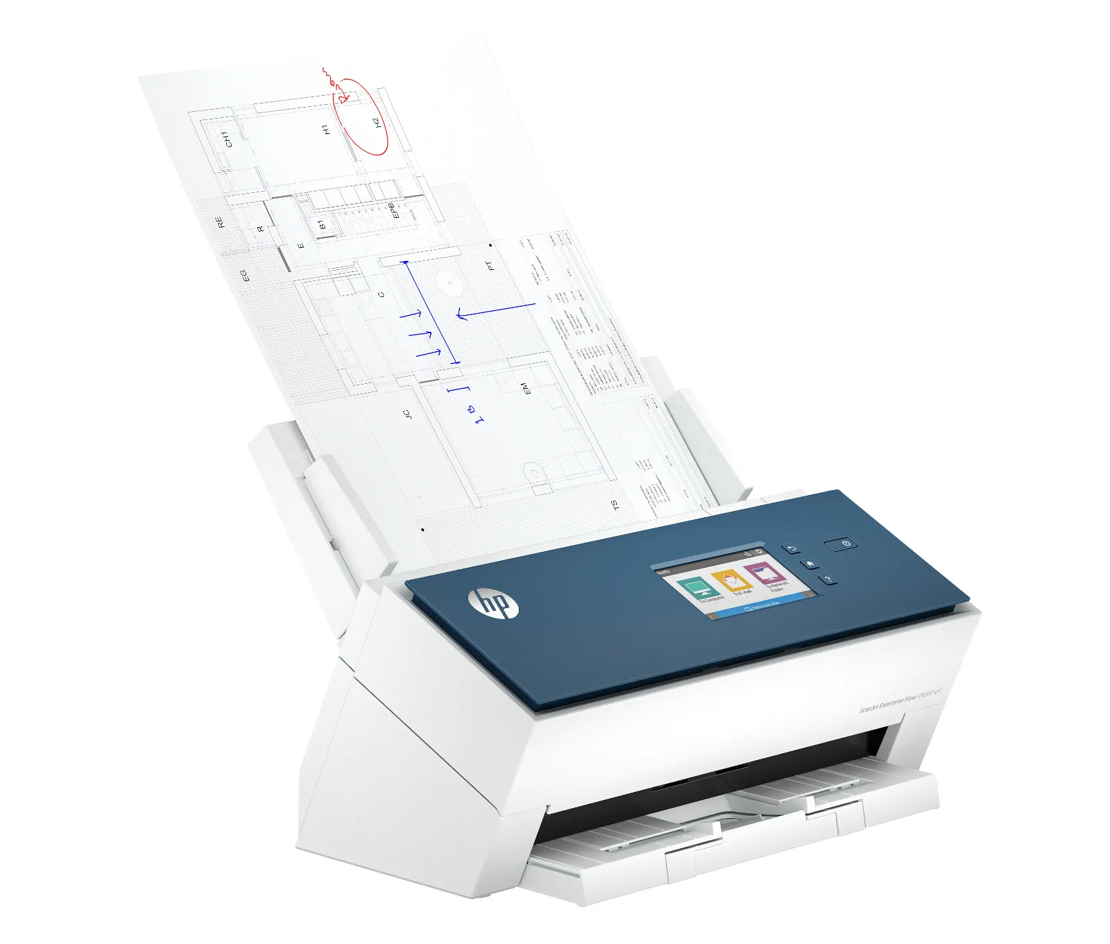 HP ScanJet Enterprise Flow N9000 sn1 Scanner, right side view