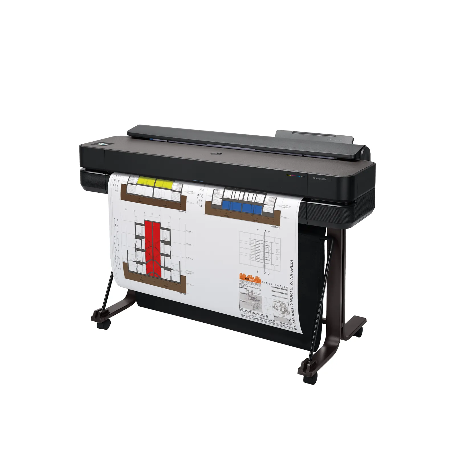 HP DesignJet T650 36-in Printer, left side view