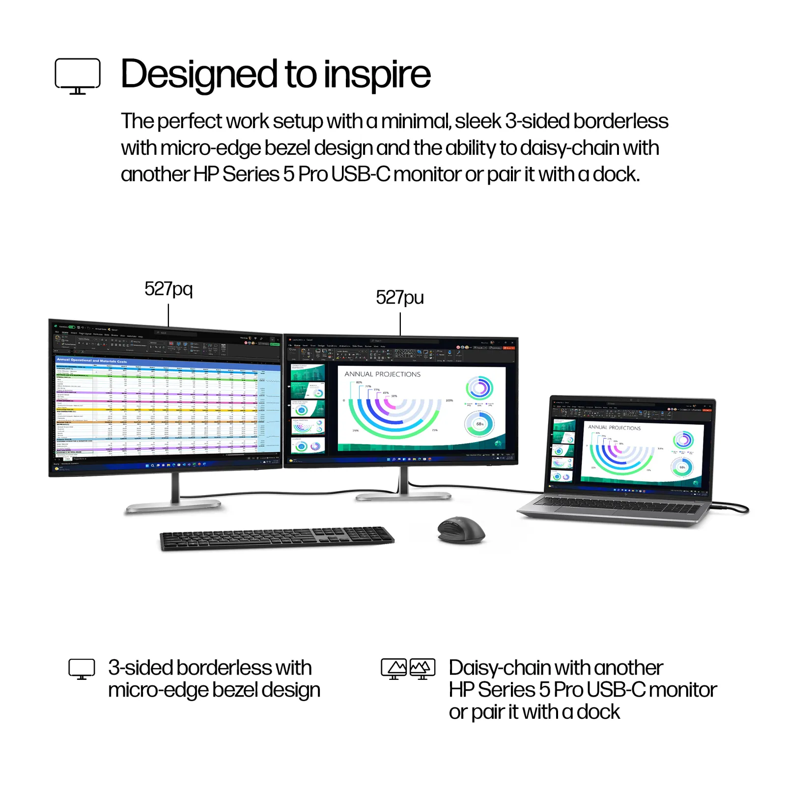 HP Series 5 Pro 27 inch QHD Monitor - 527pq computer monitor