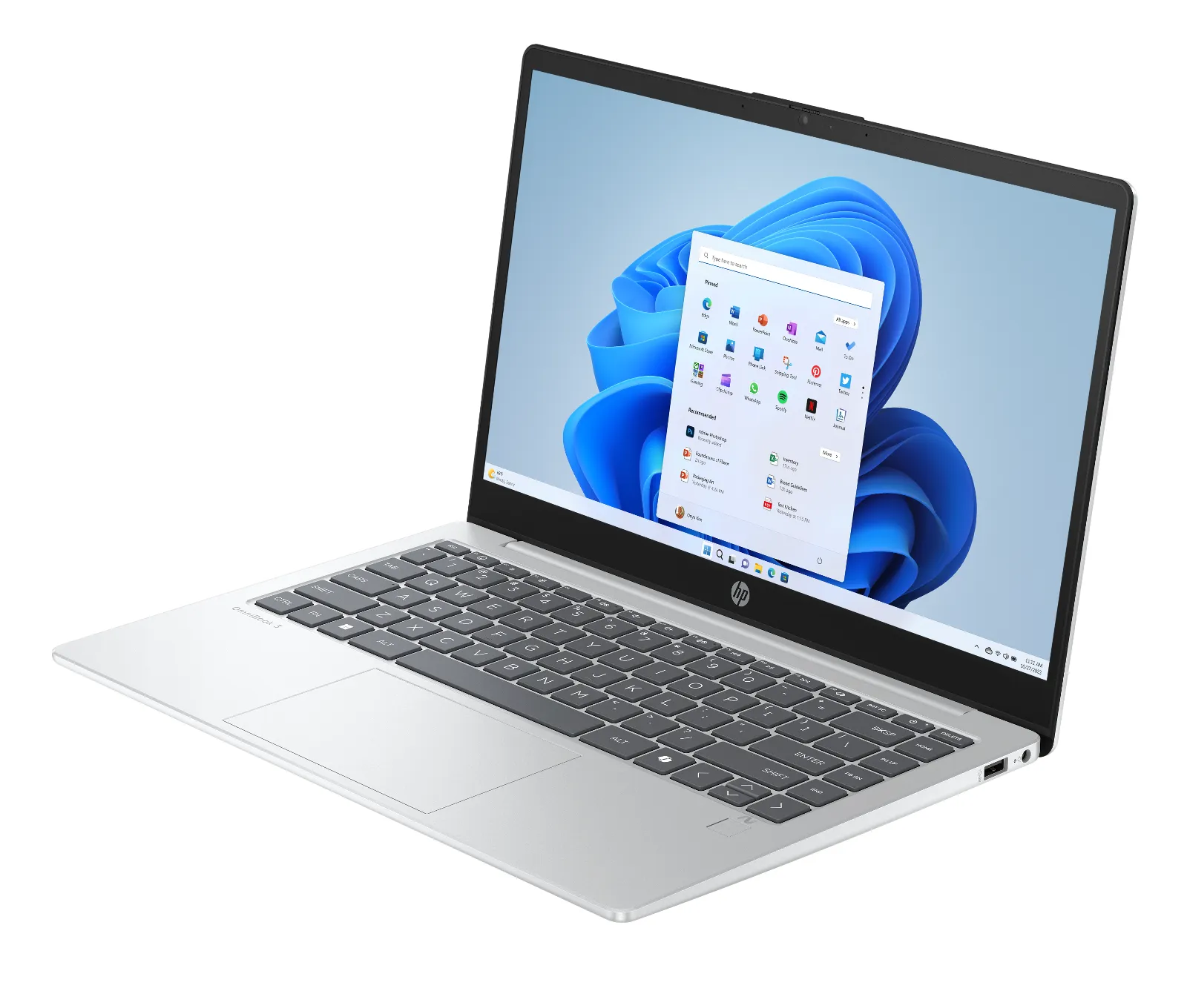 HP OmniBook 3 Laptop Next Gen AI 14-ha0005AU, left side view