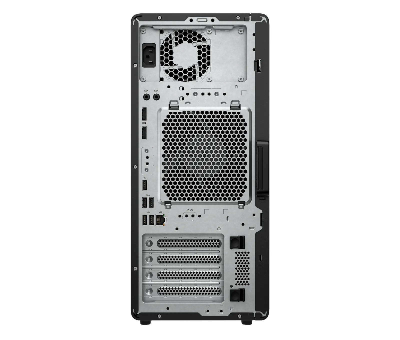 HP Z2 Tower G1i Workstation Desktop PC, rear view