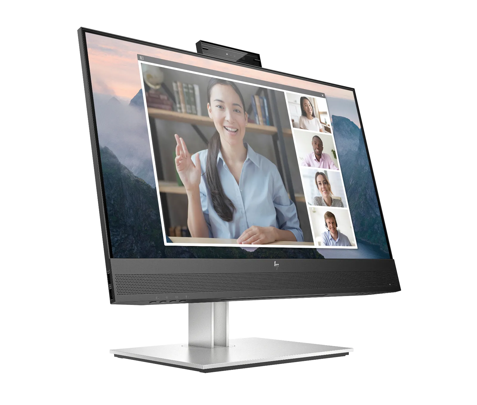 HP E24mv G4 FHD Conferencing Monitor, right side view