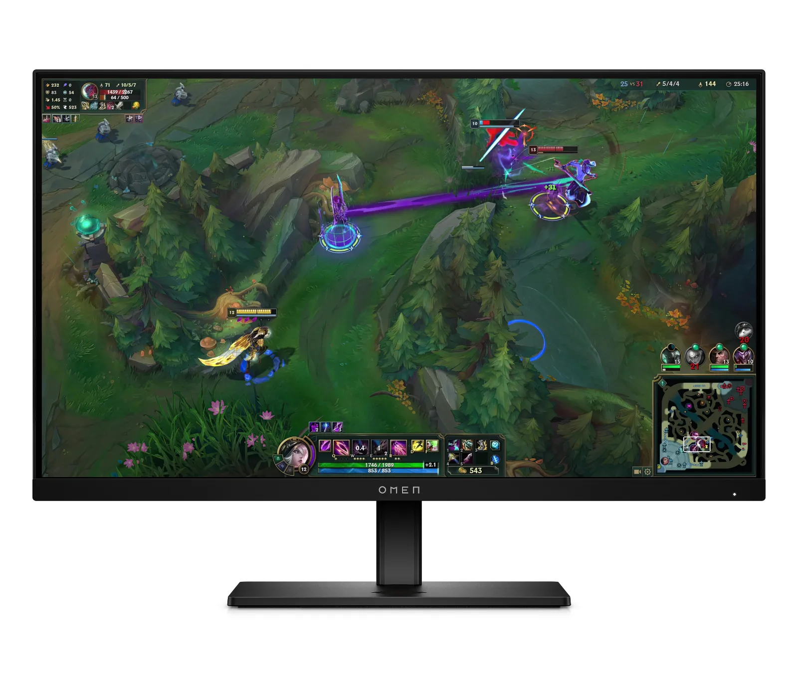 OMEN 24.5inch FHD 360Hz Gaming Monitor - OMEN 25, front view