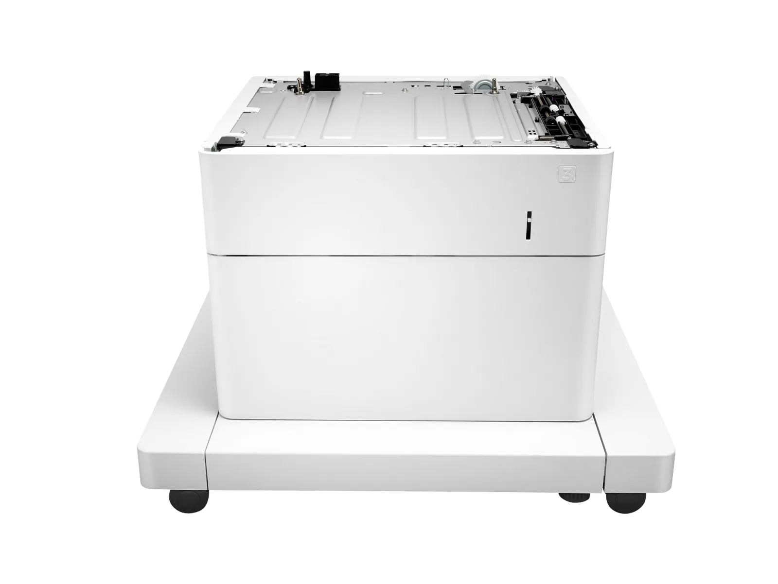 HP LaserJet 1x550 Paper Feeder and Cabinet, front view