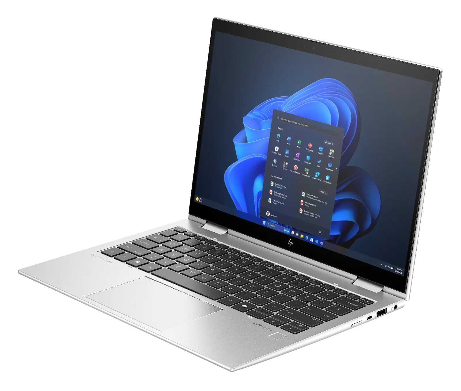 HP Elite x360 830 13 inch G11 2-in-1 Notebook PC, left side view