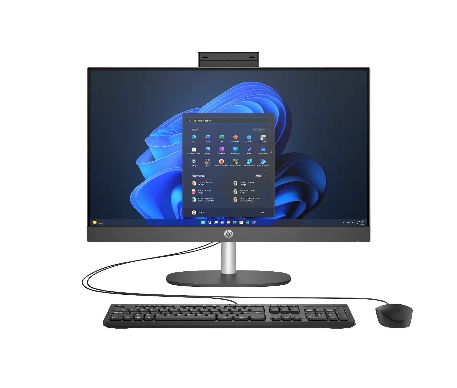 HP ProOne 240 G10 Desktop PC, front view