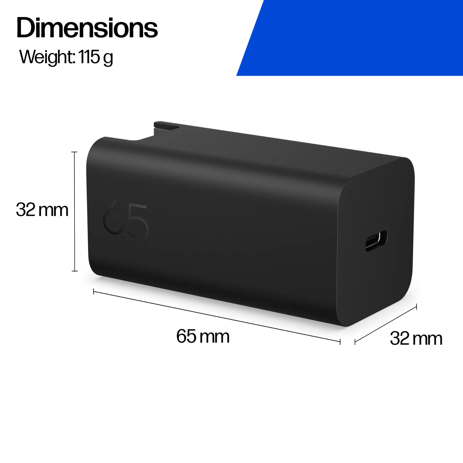 HP 65W GaN Wall Charger power adapter/inverter