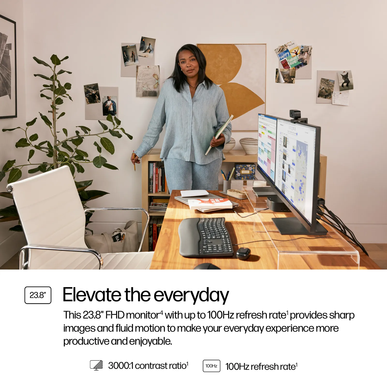 HP Series 3 Pro 23.8 inch FHD Monitor - 324pv computer monitor