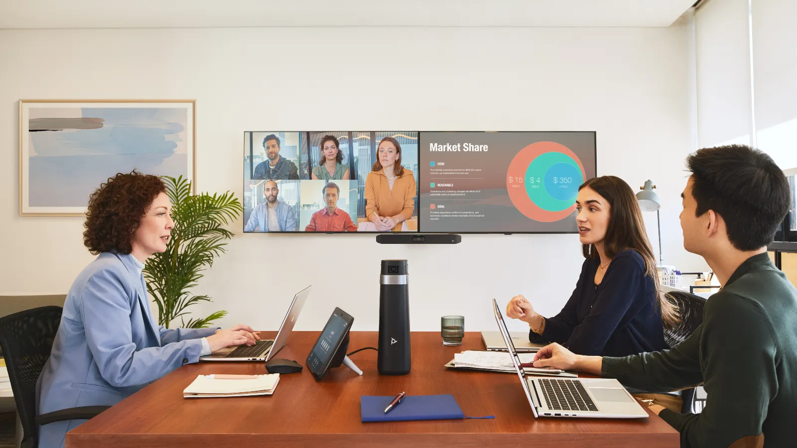 HP Poly Studio X32 video conferencing system