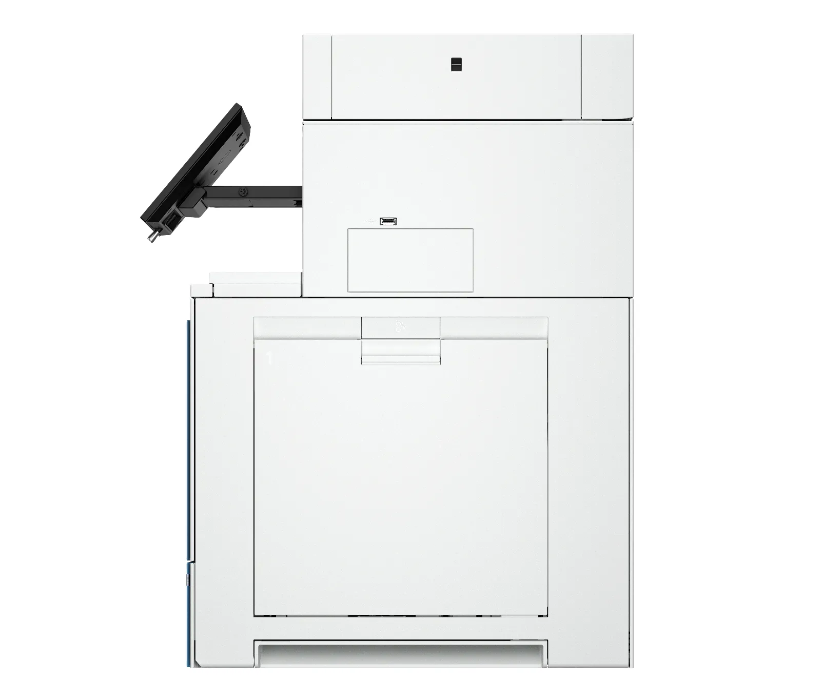 HP Color LaserJet Enterprise MFP 6800dn Printer, left side view