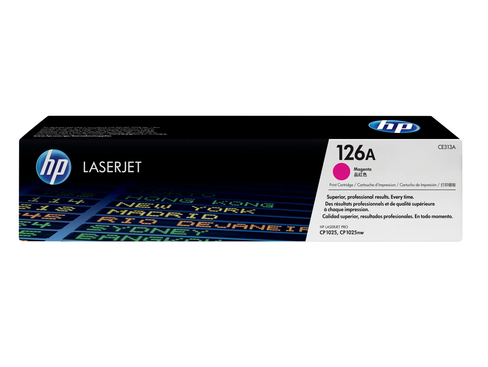HP 126A Magenta Original LaserJet Toner Cartridge, front view