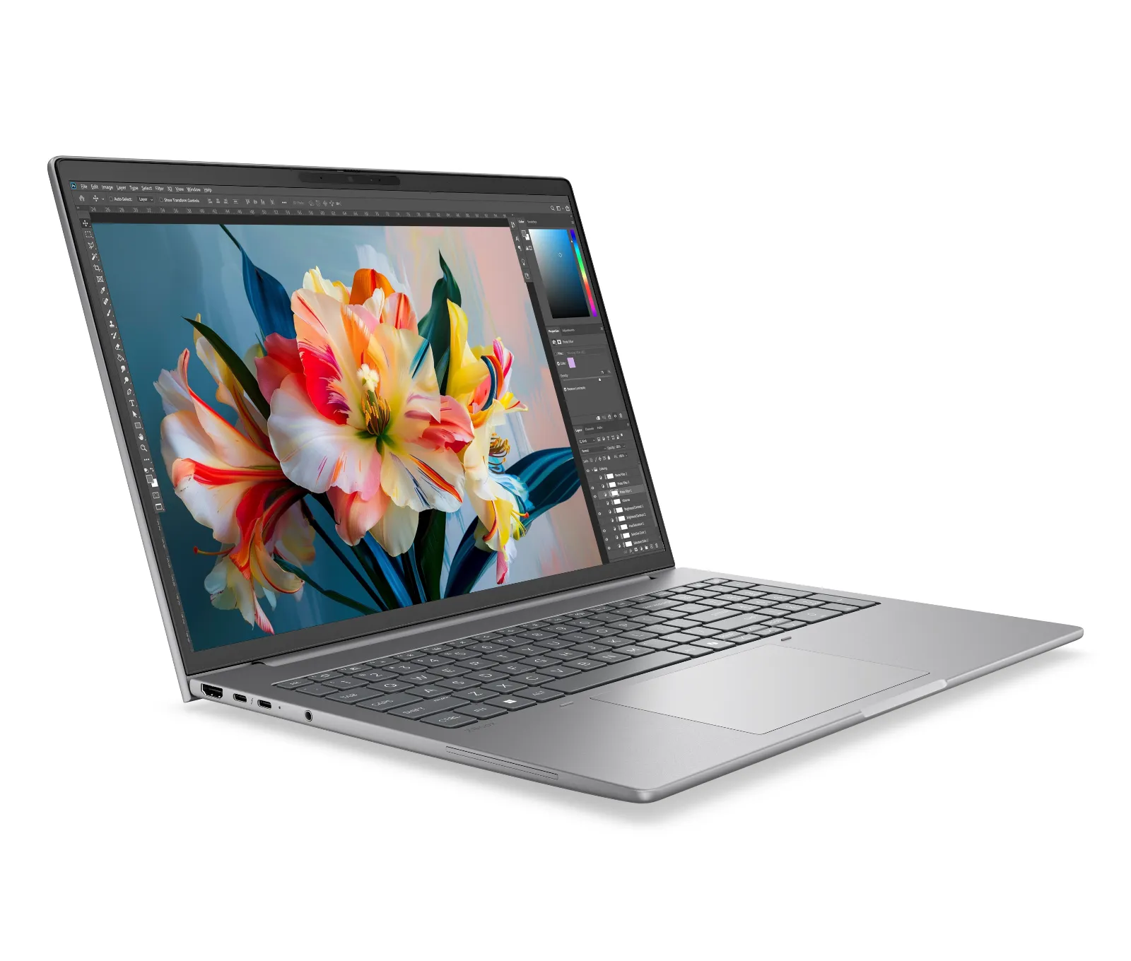 HP ZBook 8 G2i 16 inch Mobile Workstation PC, right side view