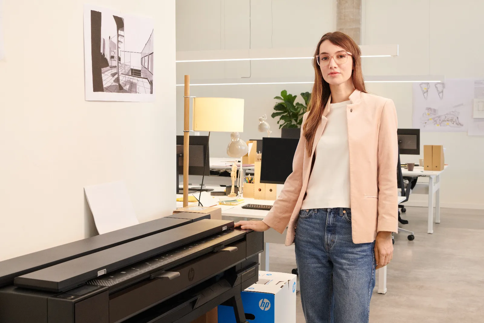 HP Designjet T850 36-in MFP large format printer