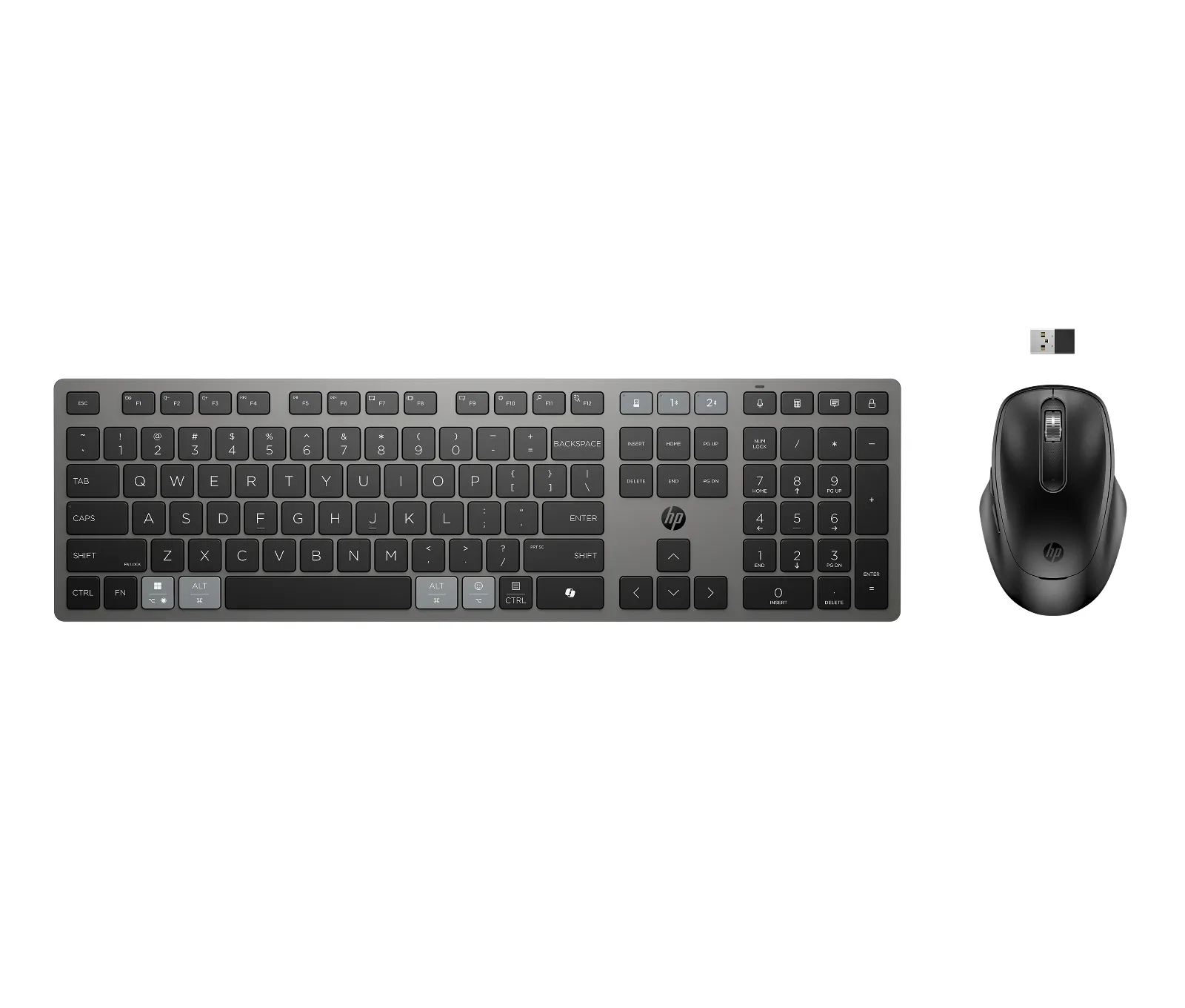 HP 725 Multi-Device Rechargeable Wireless and Mouse Combo keyboard