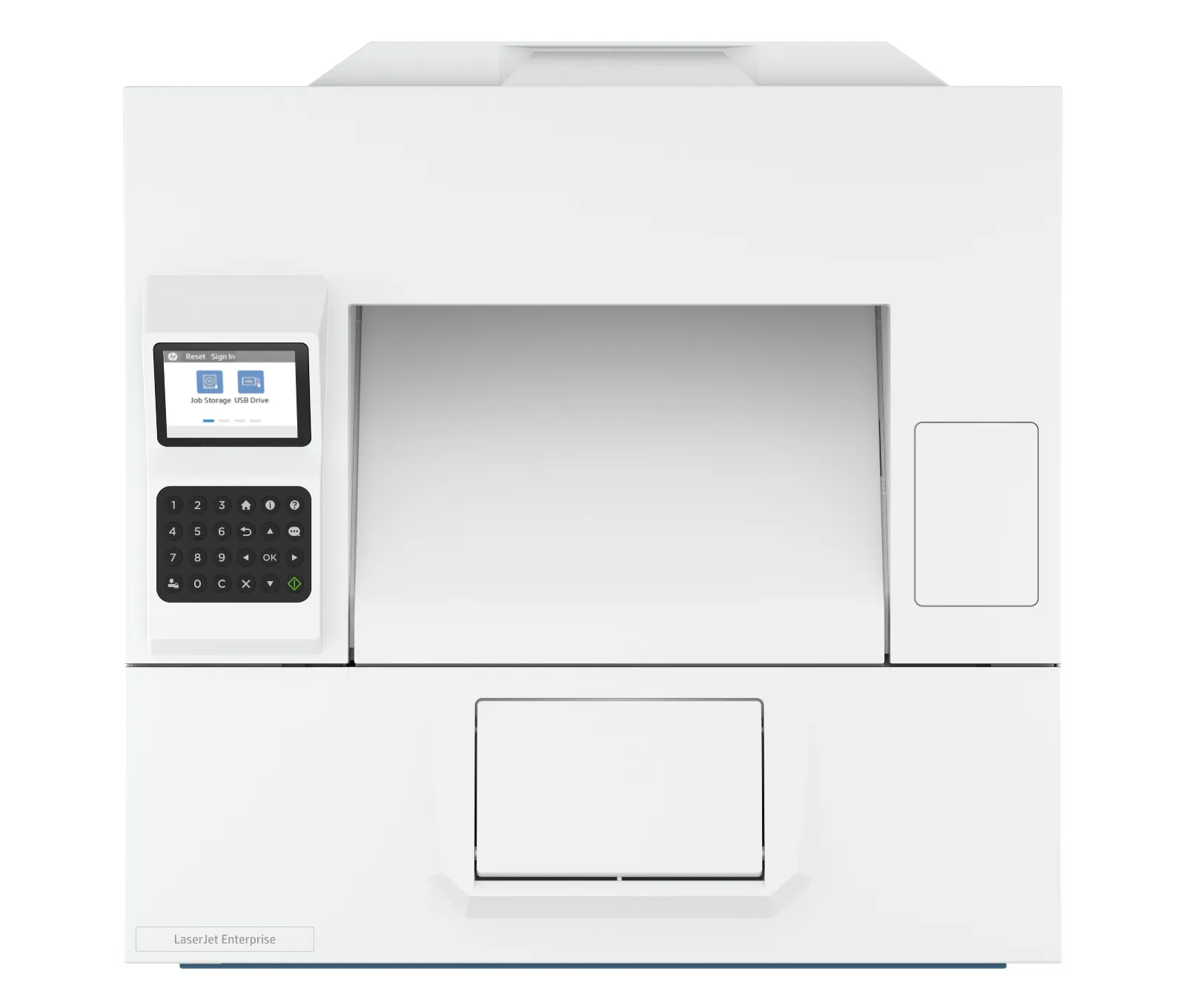 HP LaserJet Enterprise 5501dn Printer, top view