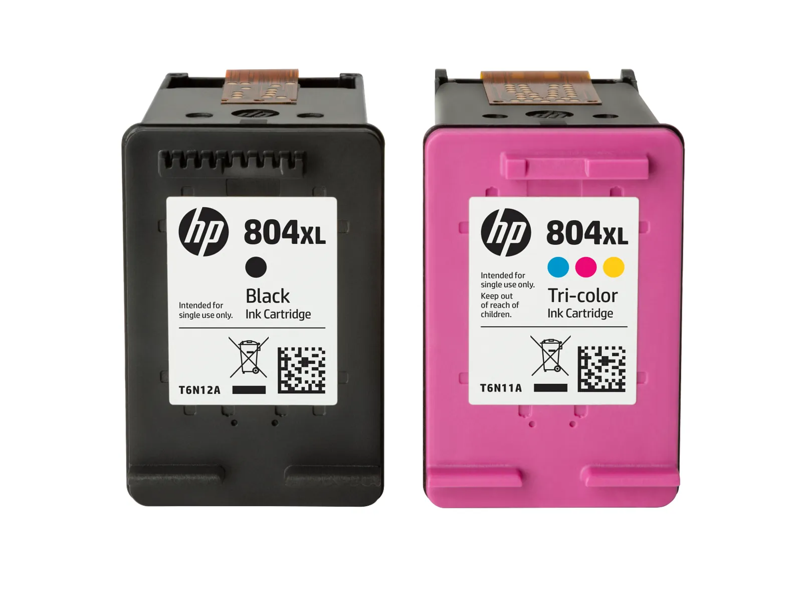 HP 804XL High Yield Black Original Ink Cartridge, front view