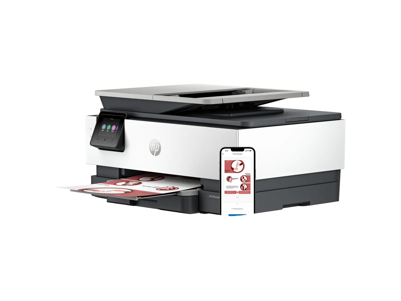 HP OfficeJet Pro 8130e All-in-One Printer, left side view