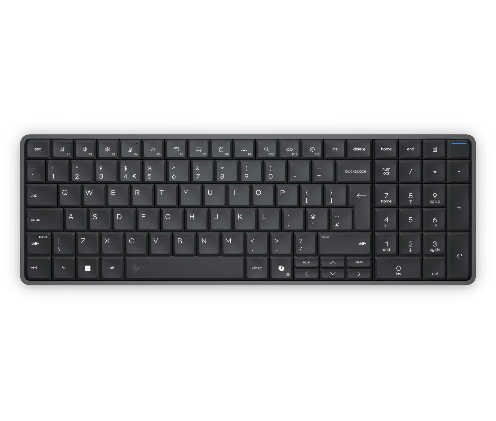 HP EliteBoard G1a Next Gen AI PC, front view