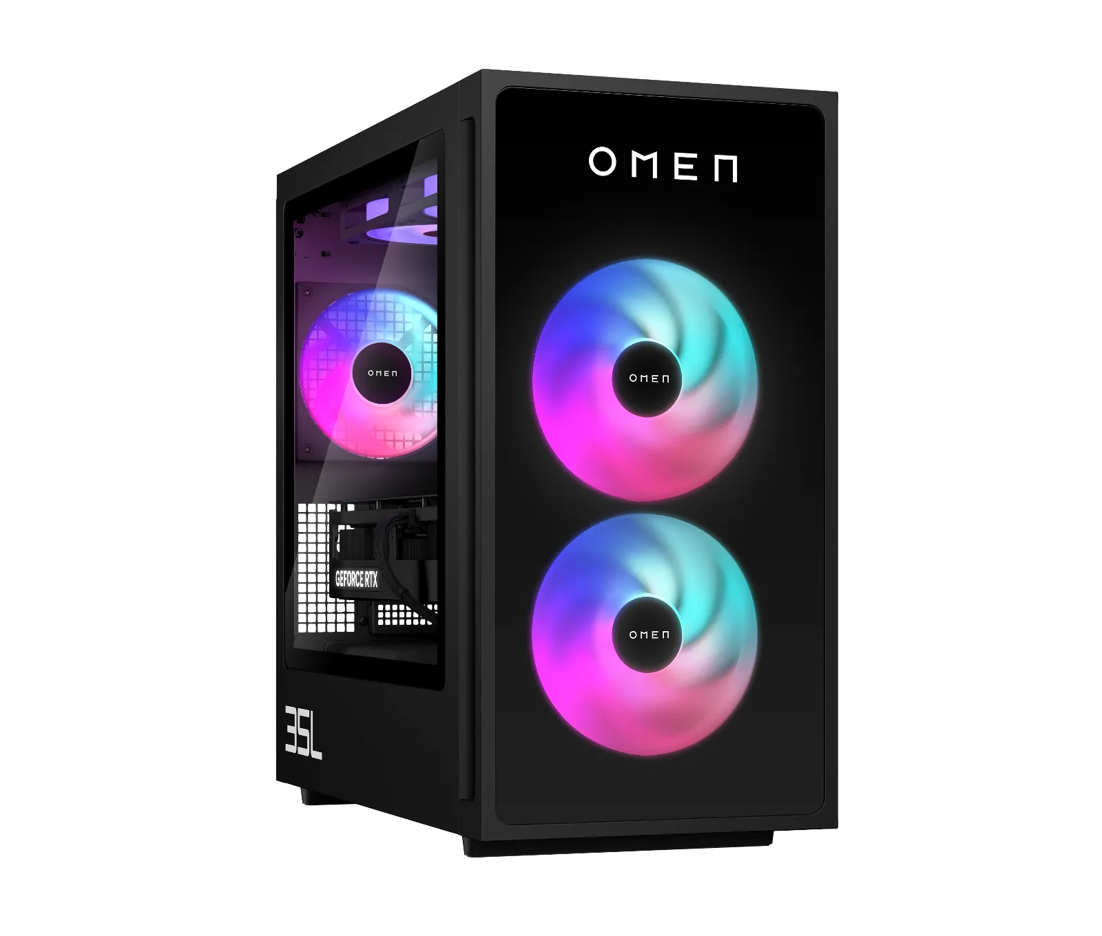 OMEN 35L Gaming Desktop GT16-1014a PC, right side view