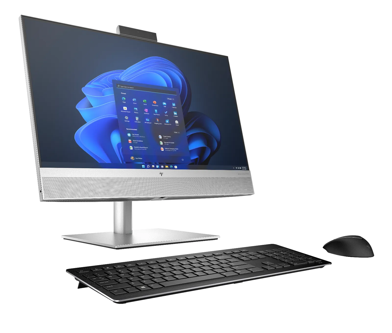 HP EliteOne 840 G9 All-in-One Touchscreen PC, right side view