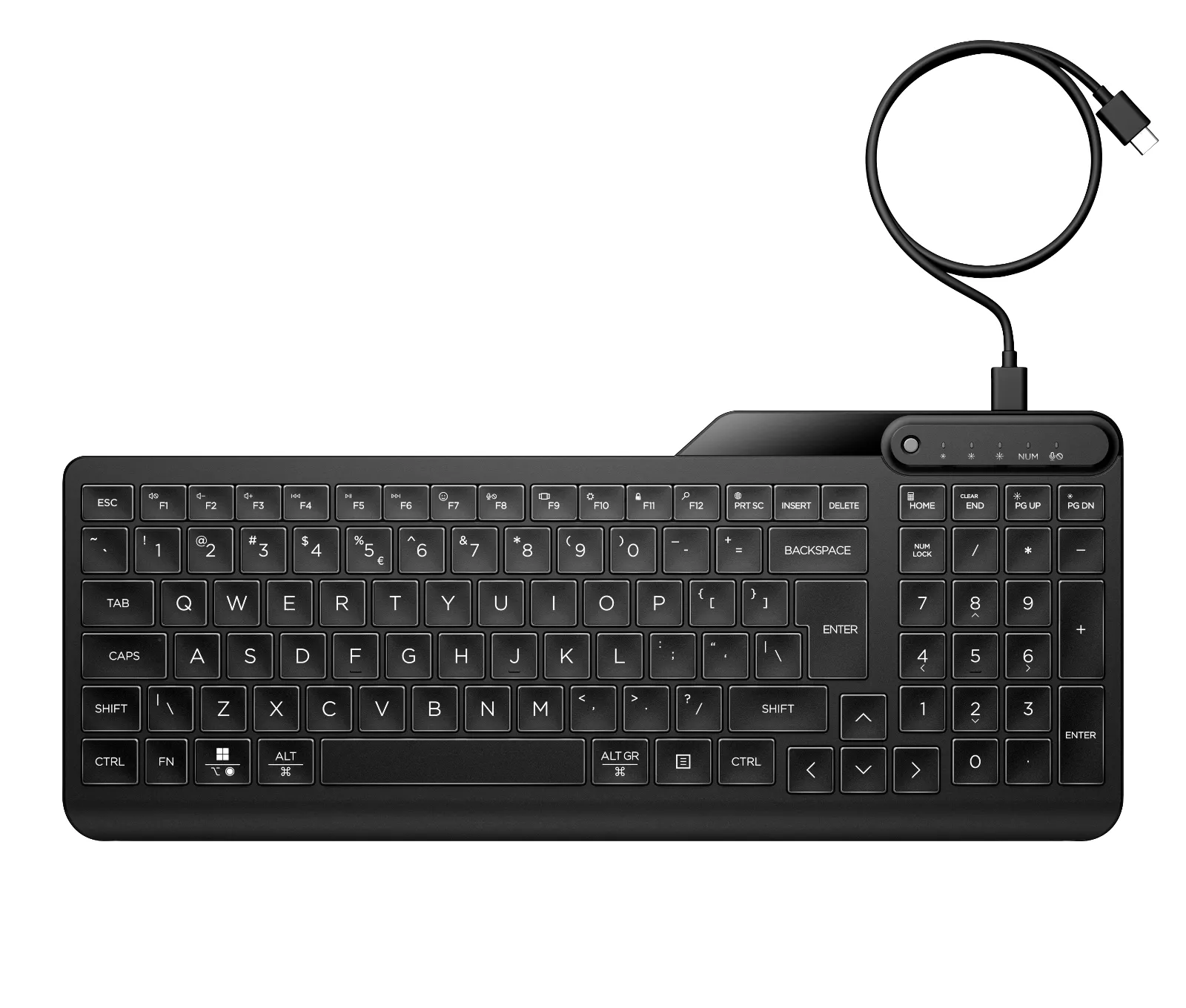 HP 405 Backlit Wired keyboard