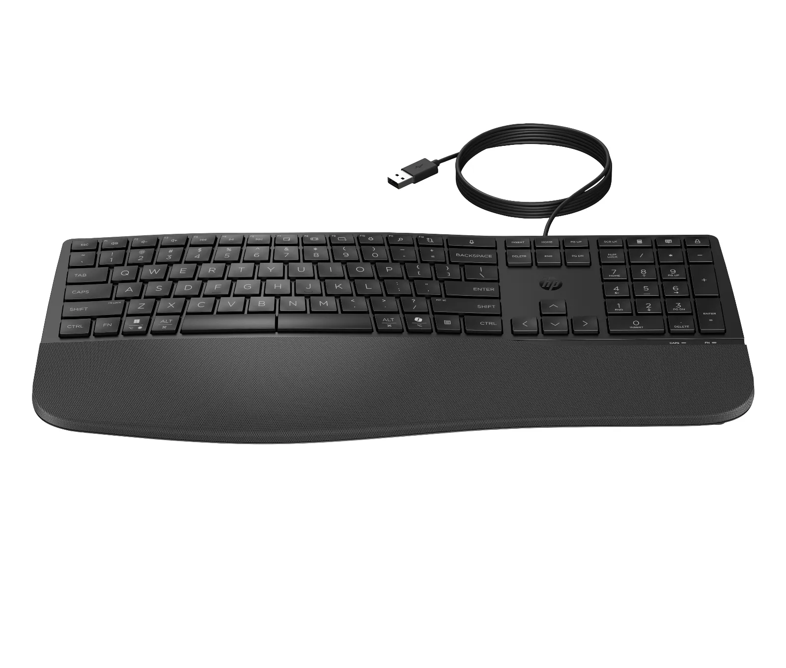 HP 480 Comfort Wired Keyboard, front view
