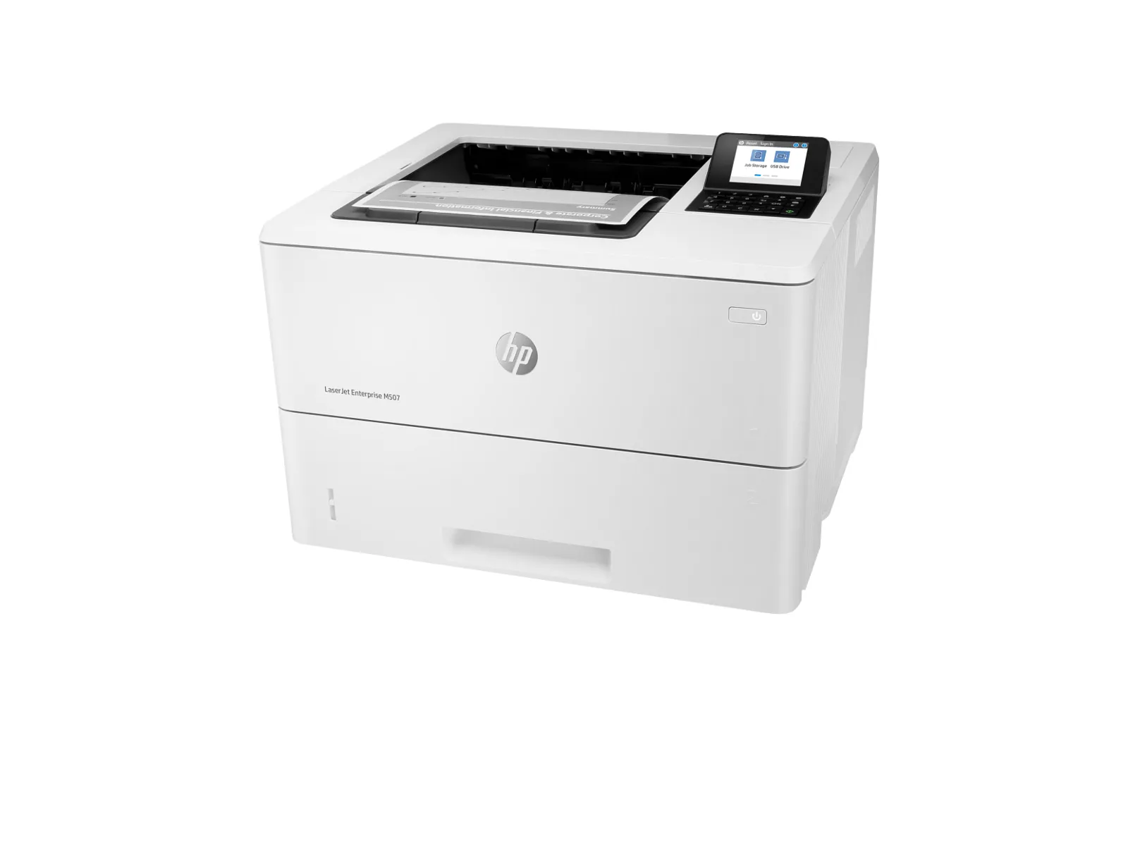 HP LaserJet Enterprise M507dn, left side view