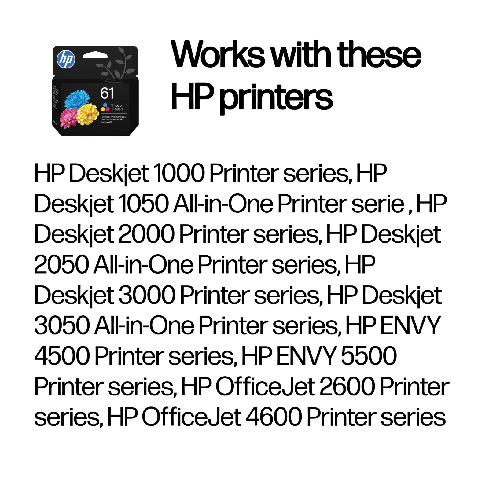 HP 61 Tri-color Original ink cartridge