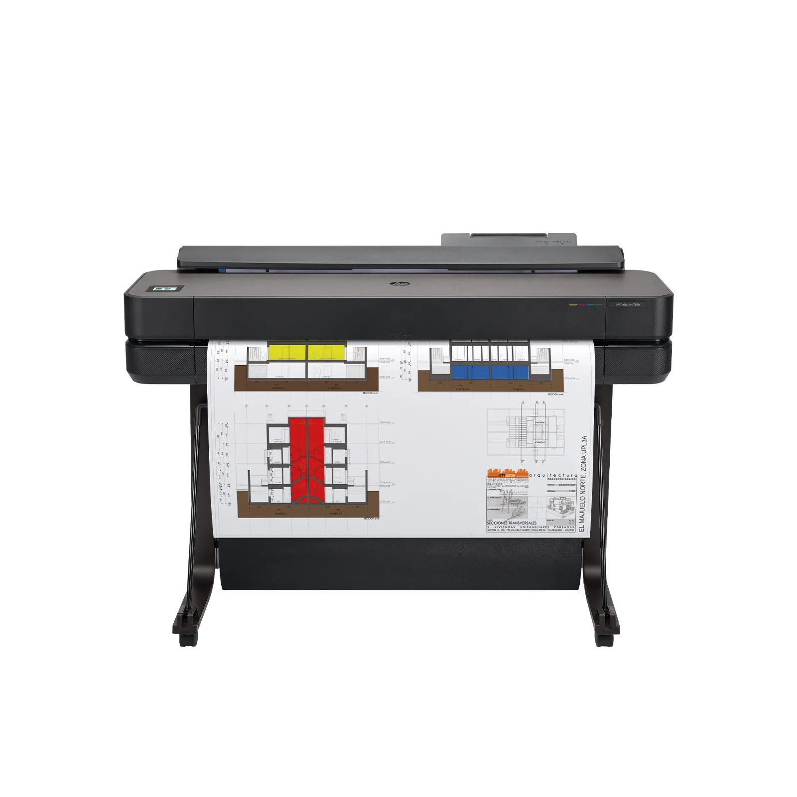 HP DesignJet T650 24-in Printer, front view