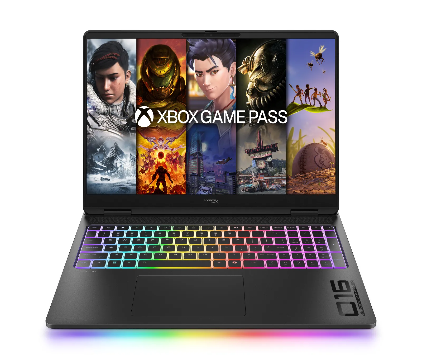 HyperX OMEN MAX 16 inch Gaming Laptop PC 16-ah1013TX, front view