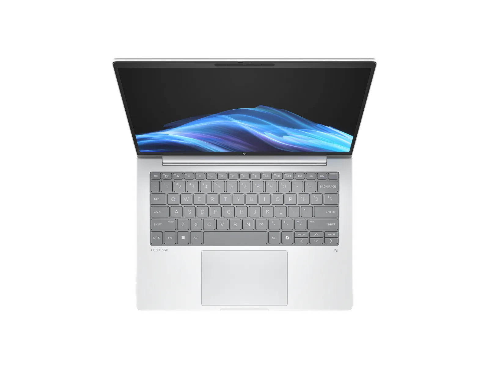 HP EliteBook 8 G1i 14 inch Notebook Next Gen AI PC, top view