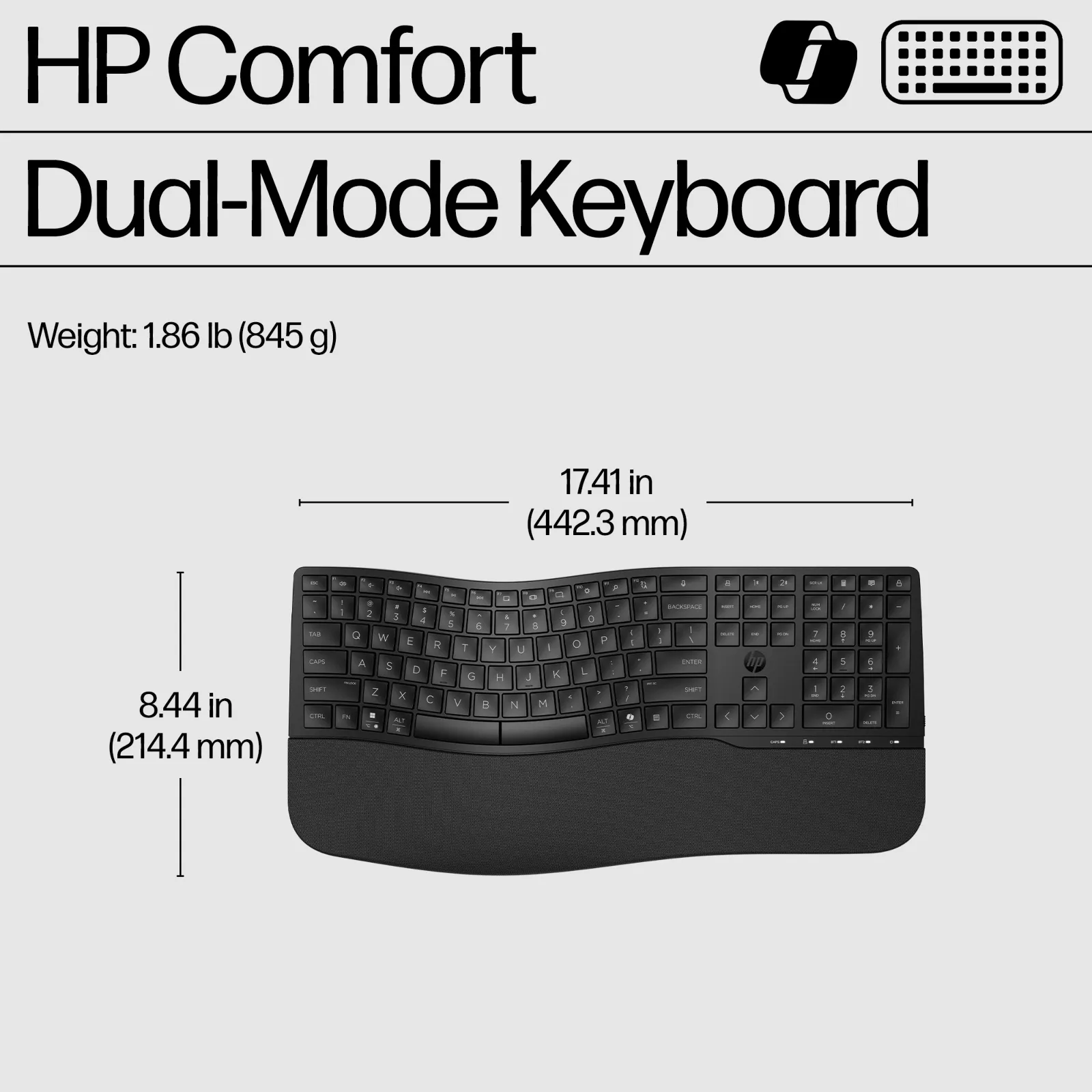 HP 680 Comfort Dual-Mode keyboard