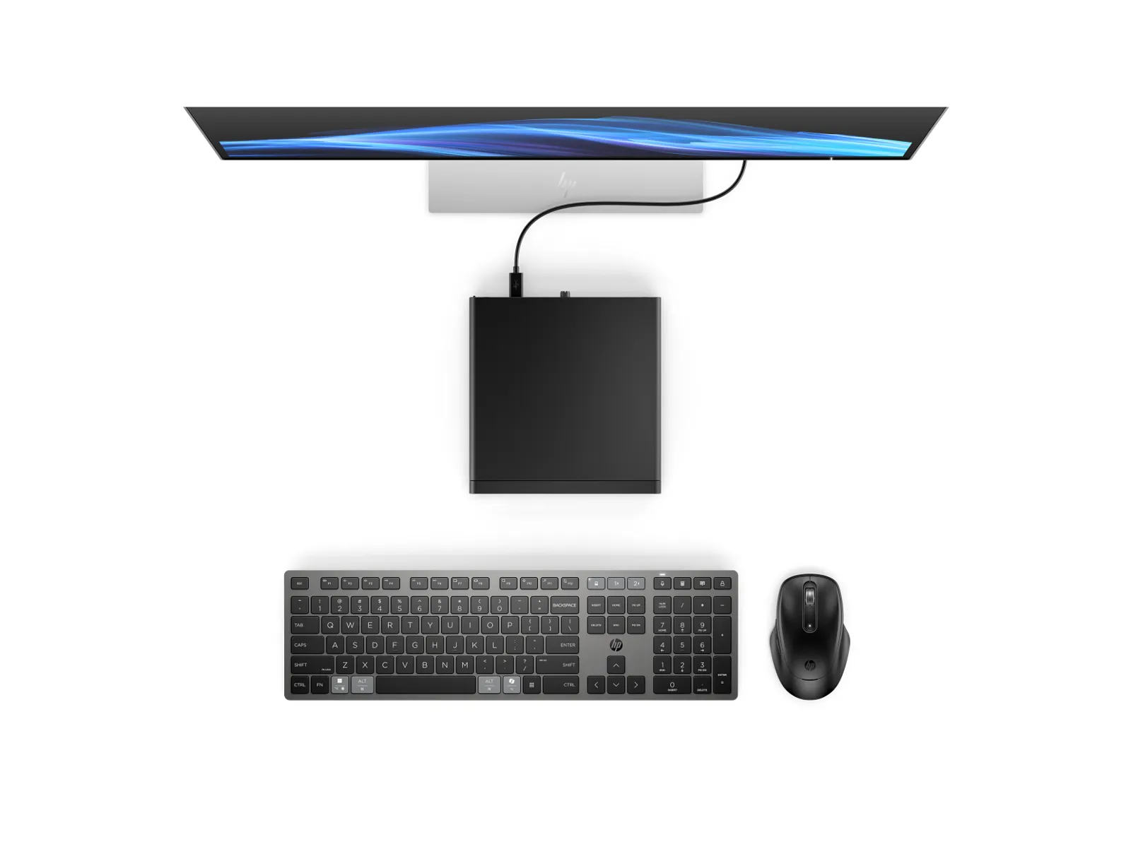 HP EliteDesk 8 Mini G1a Desktop Next Gen AI PC, top view