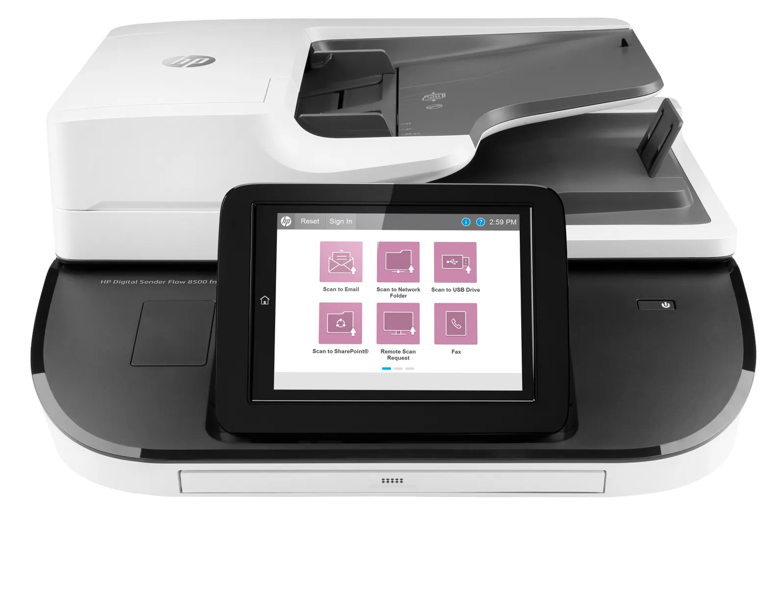 HP Digital Sender Flow 8500 fn2 Document Capture Workstation, front view