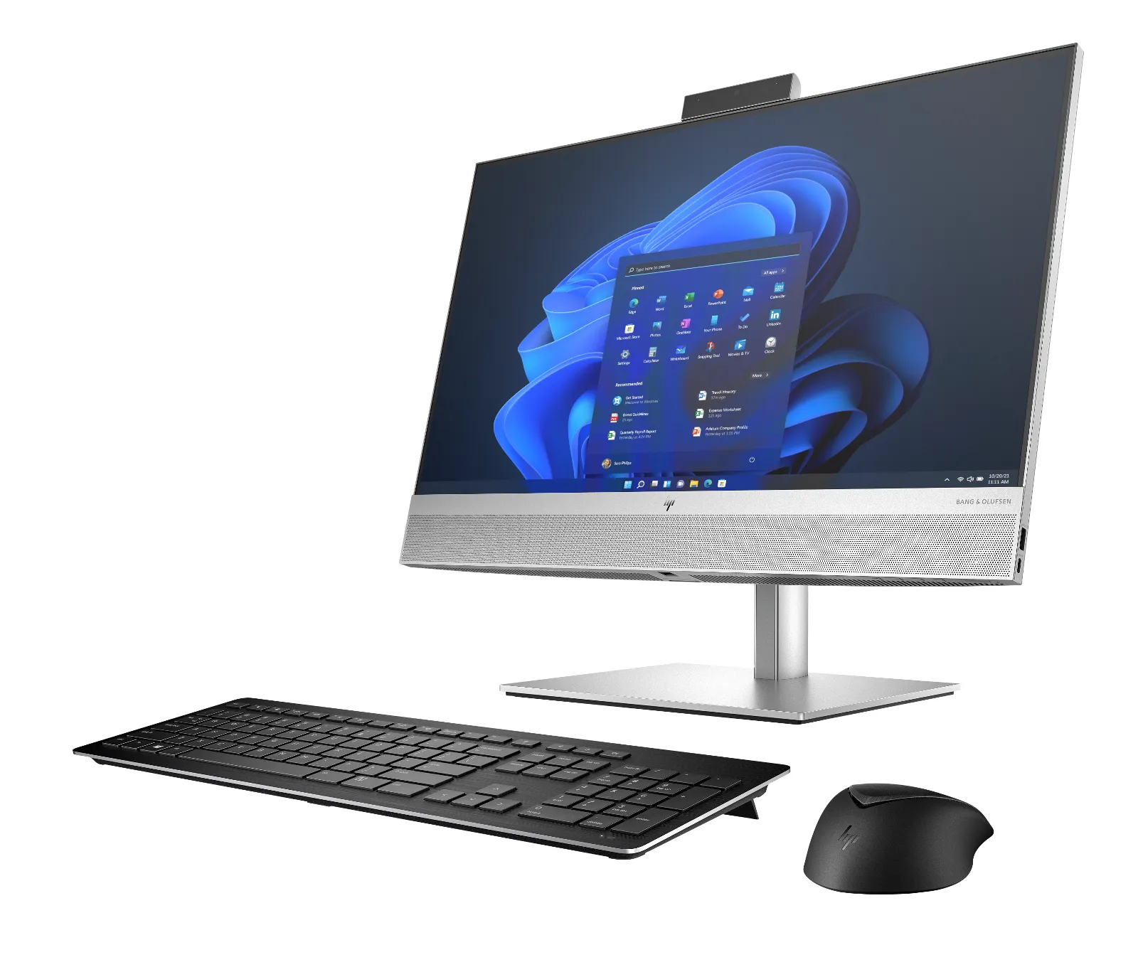 HP EliteOne 840 G9 All-in-One Touchscreen PC, left side view