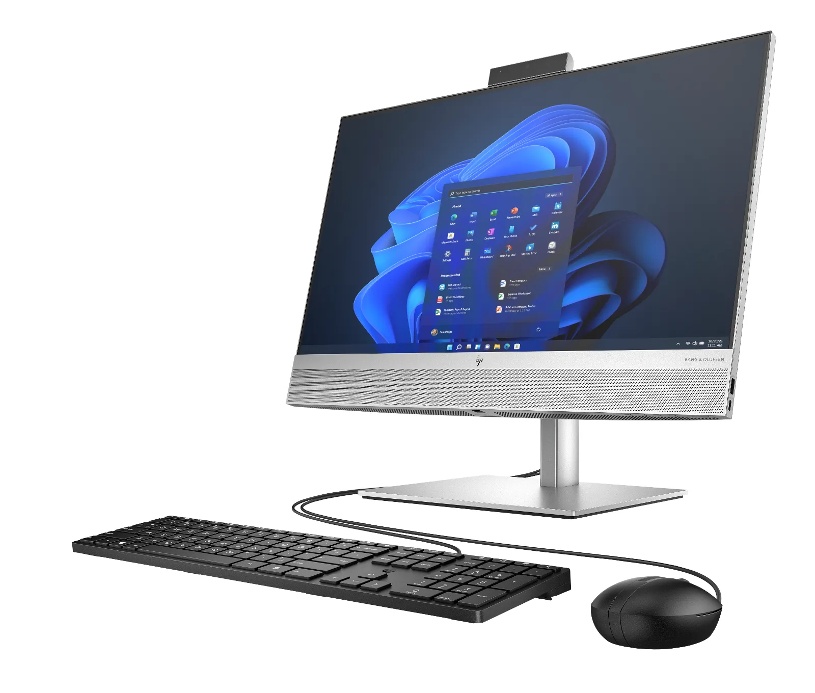 HP EliteOne 840 G9 All-in-One Touchscreen PC, left side view