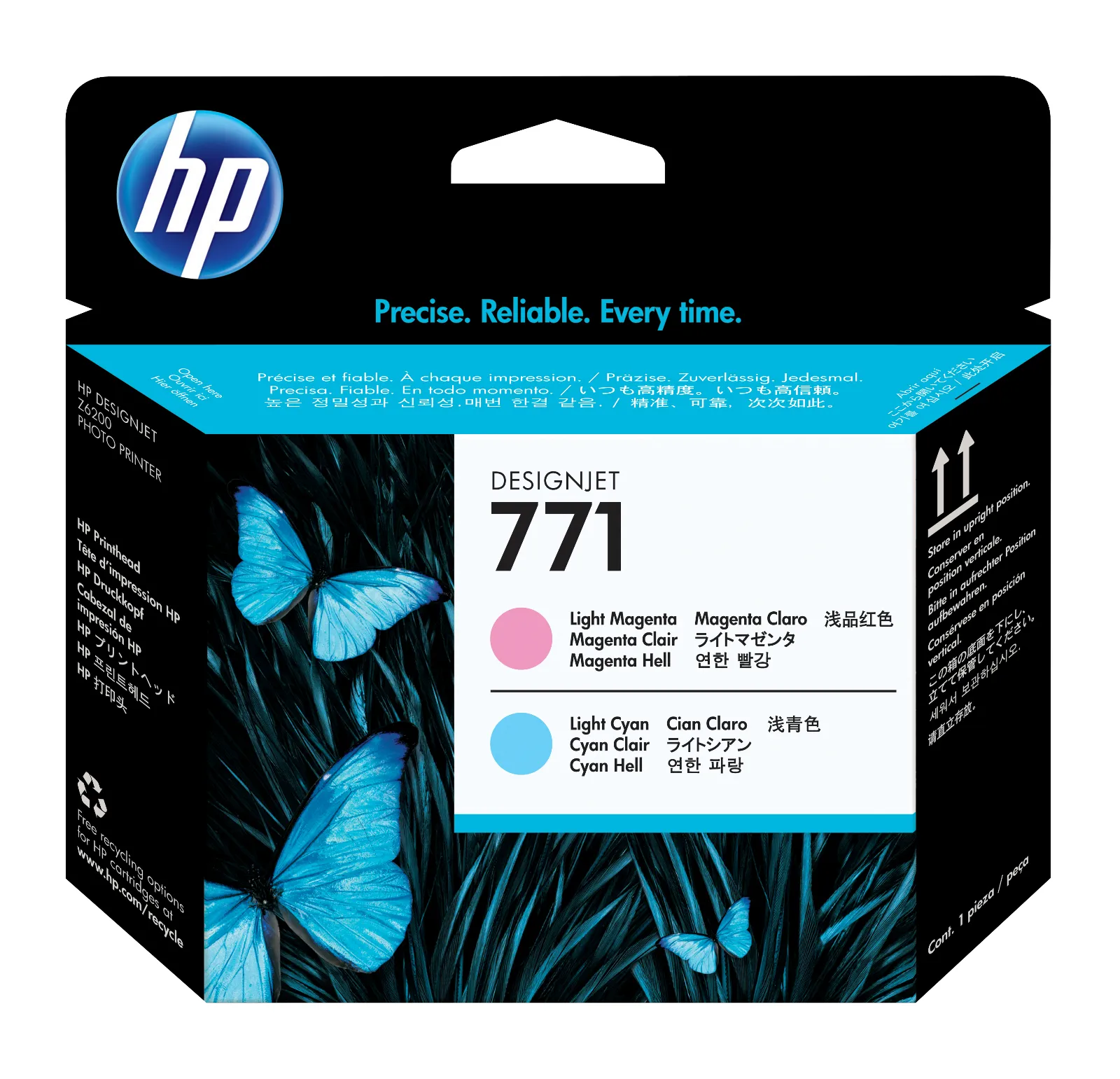 HP 771 Light Magenta/Light Cyan DesignJet Printhead print head