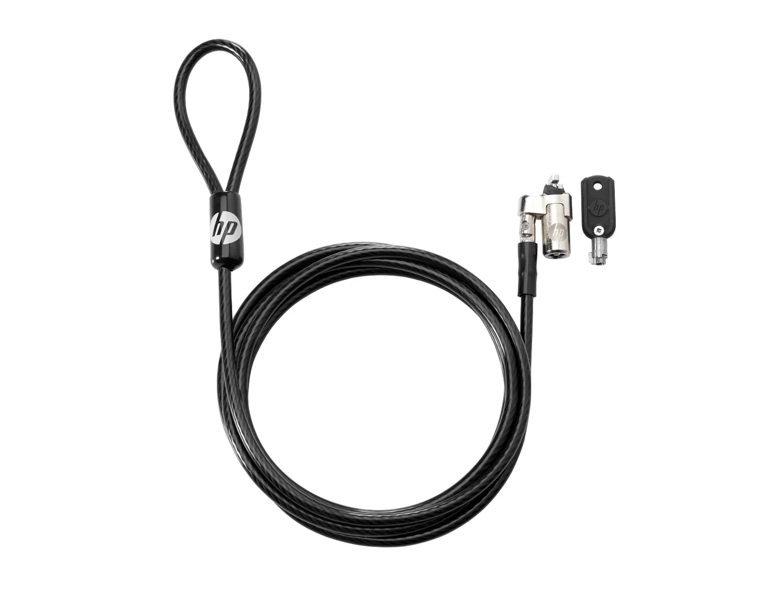 HP Keyed Cable Lock 10 mm, front view
