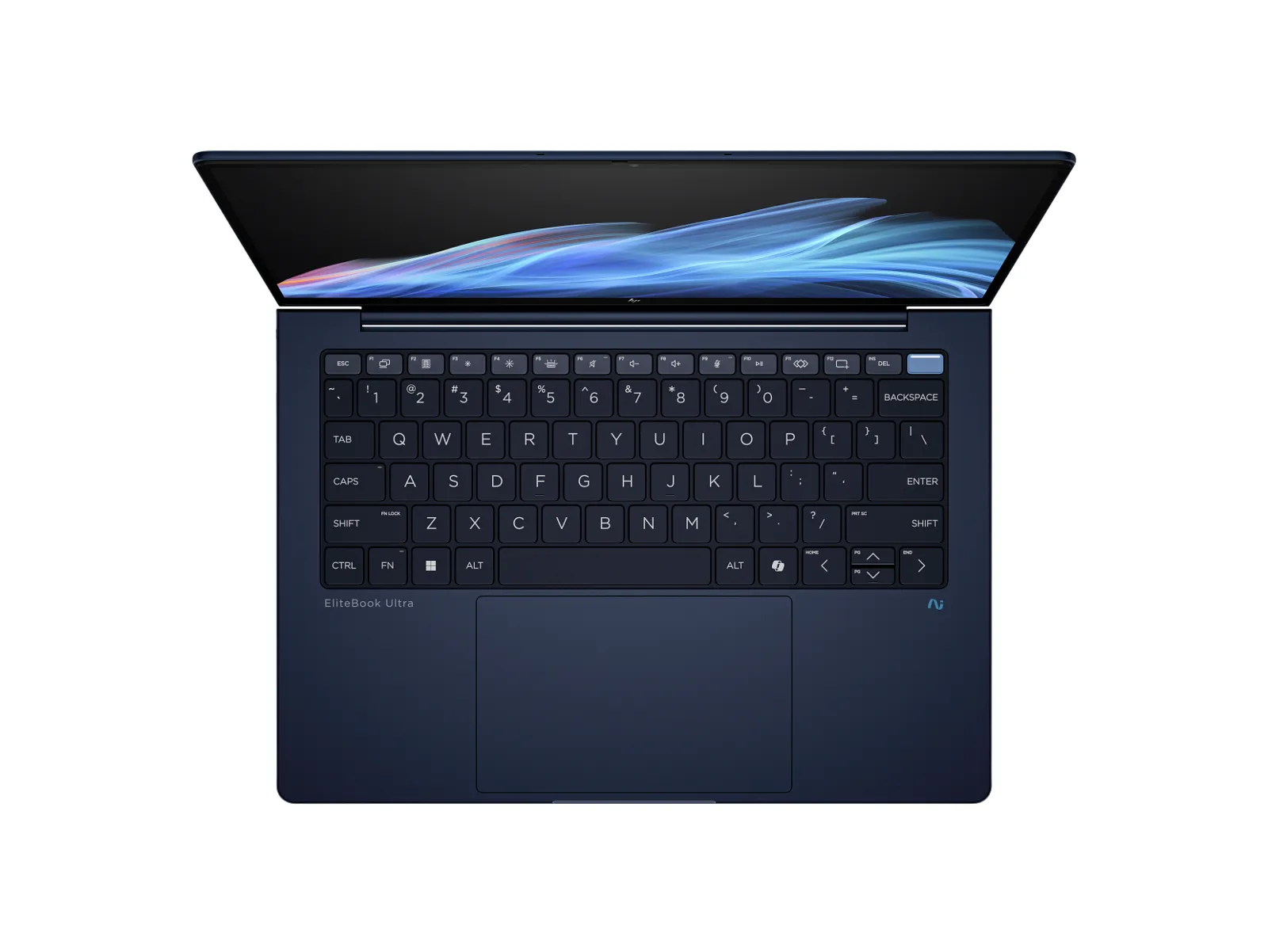 HP EliteBook Ultra G1i 14 inch Notebook Next Gen AI PC, top view