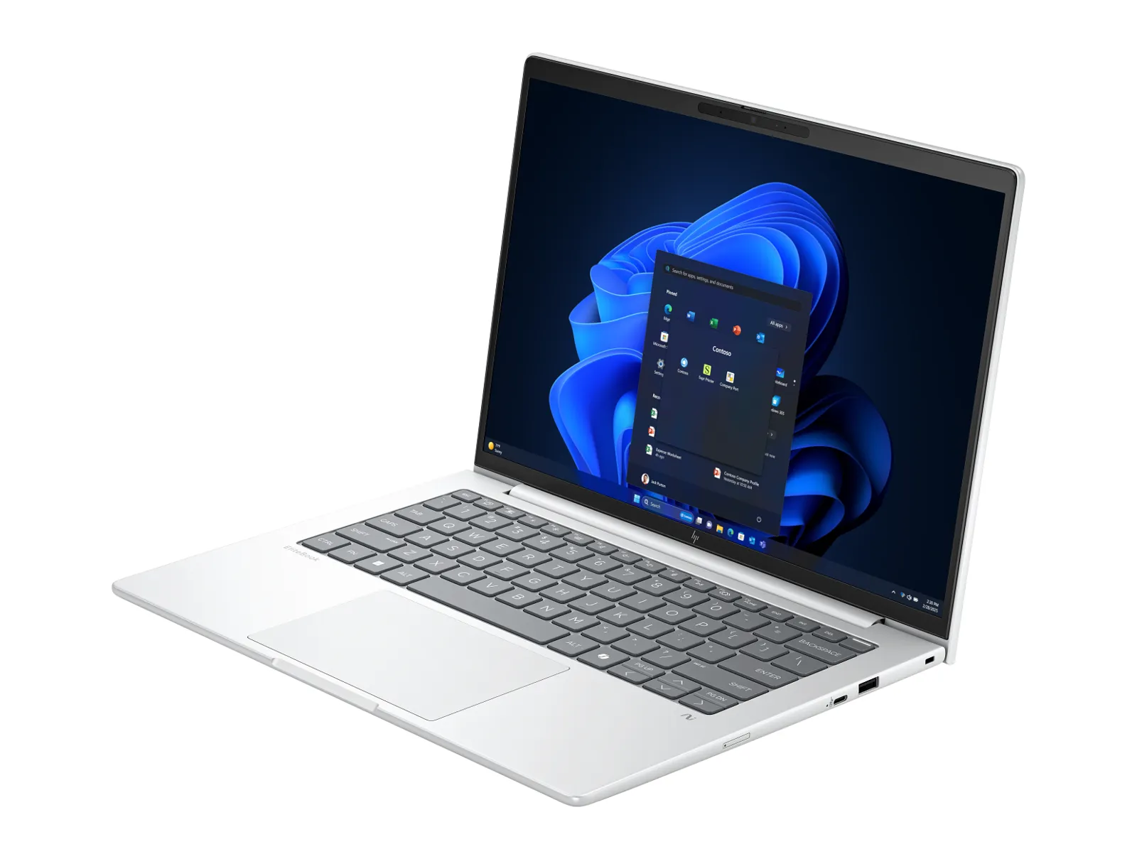 HP EliteBook 8 G1i 14 inch Notebook AI PC, left side view