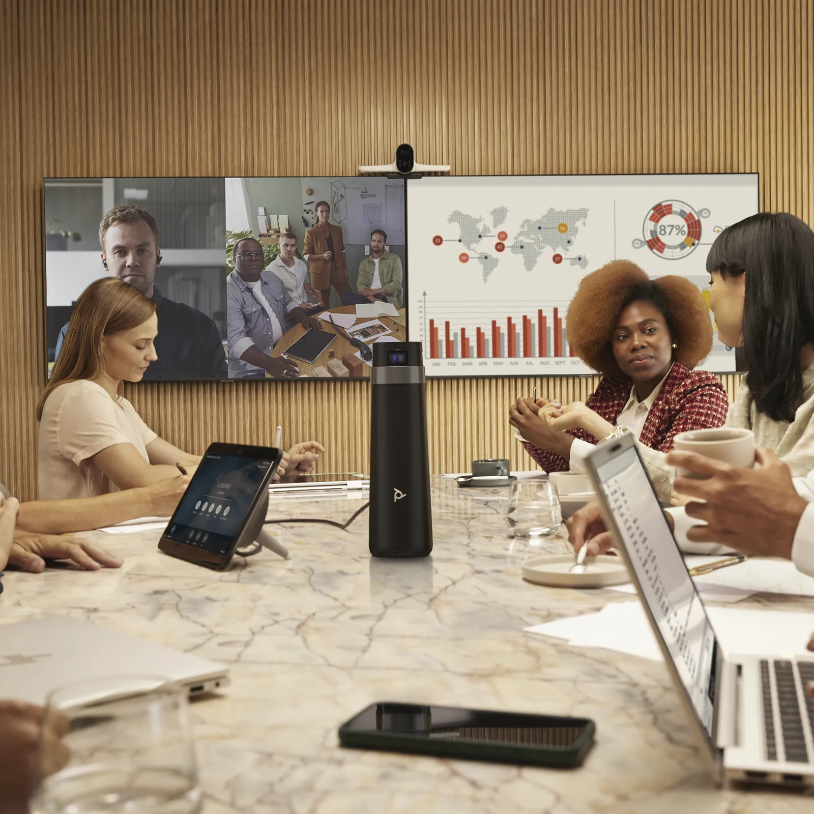 HP Poly Studio G62 With Mounting Plate Kit video conferencing system