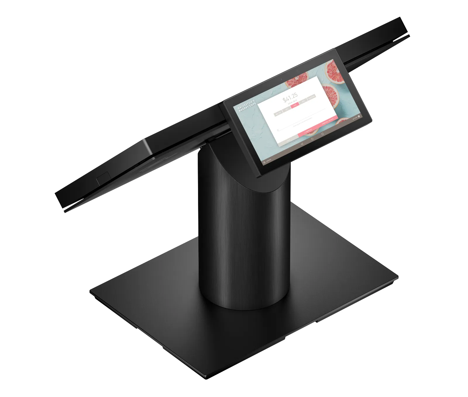 HP Engage 6.9 inch Black Display, rear view