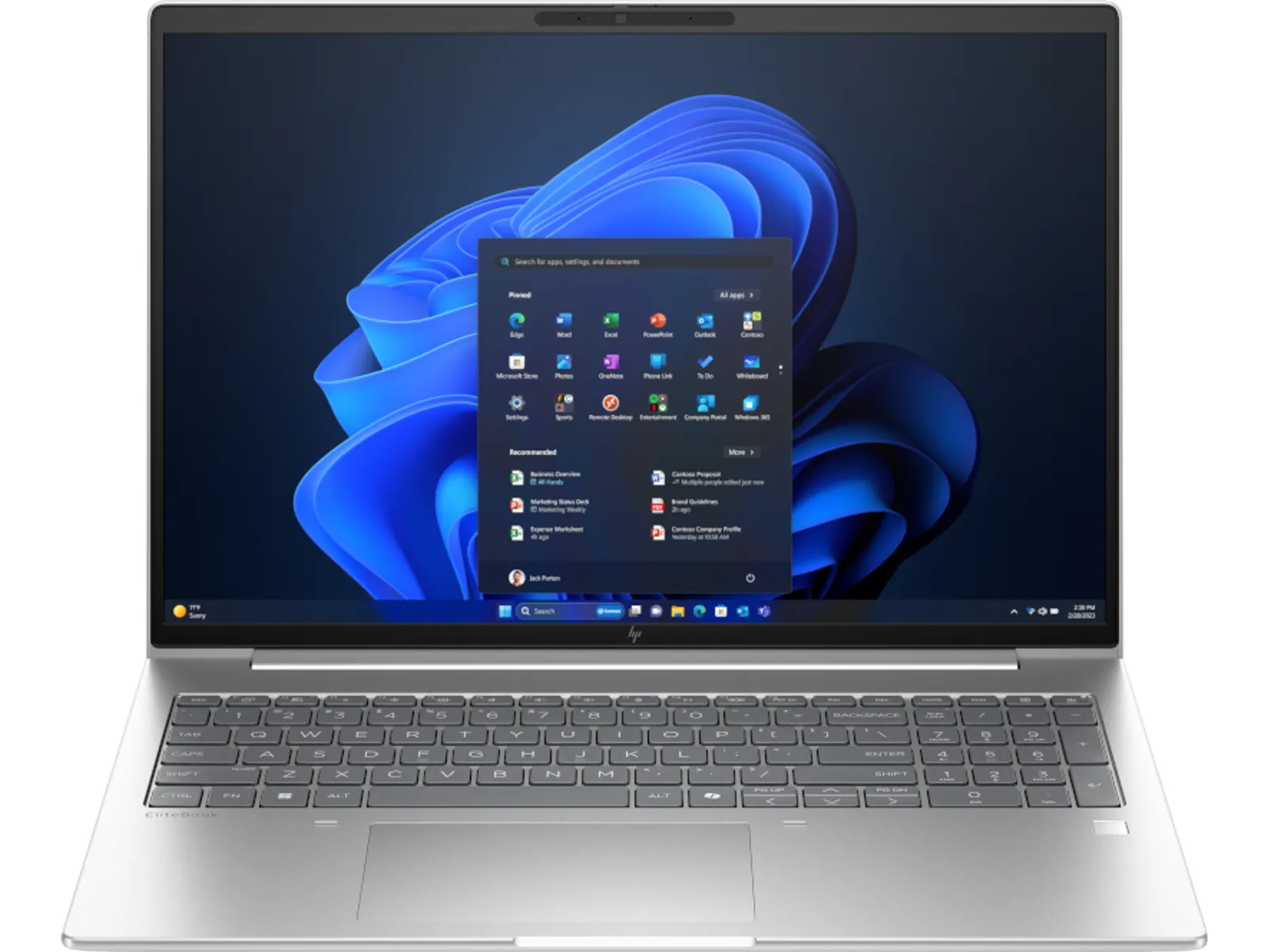 HP EliteBook 6 G1iR 16 inch Notebook PC, front view