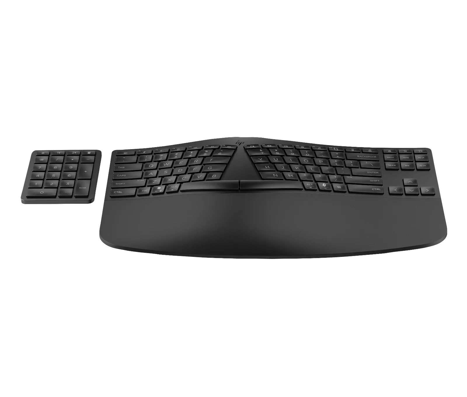 HP 960 Ergonomic Wireless Keyboard, rear view