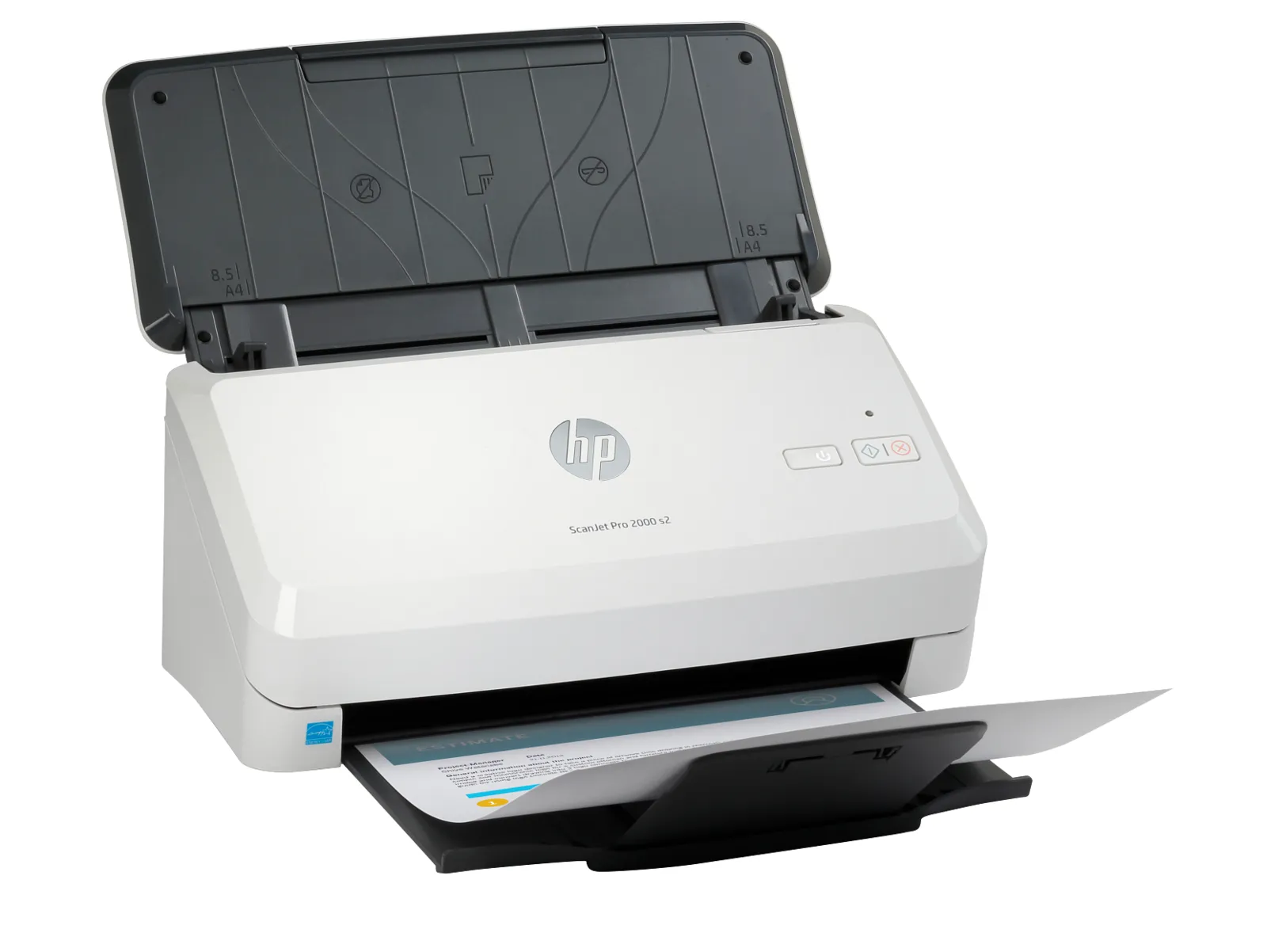 HP ScanJet Pro 2000 s2 Sheet-feed Scanner, right side view