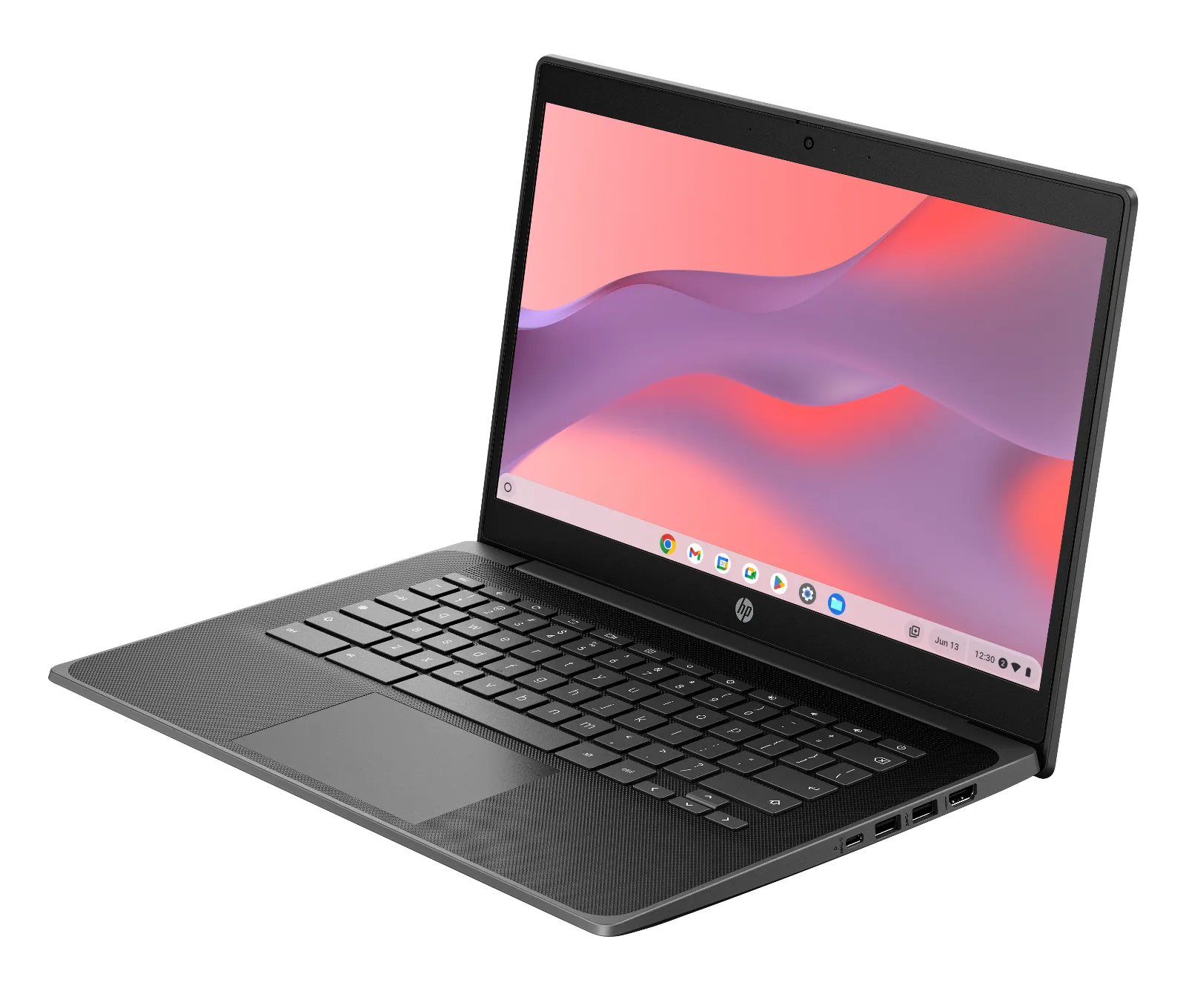 HP Fortis 14 inch G11 Chromebook, left side view