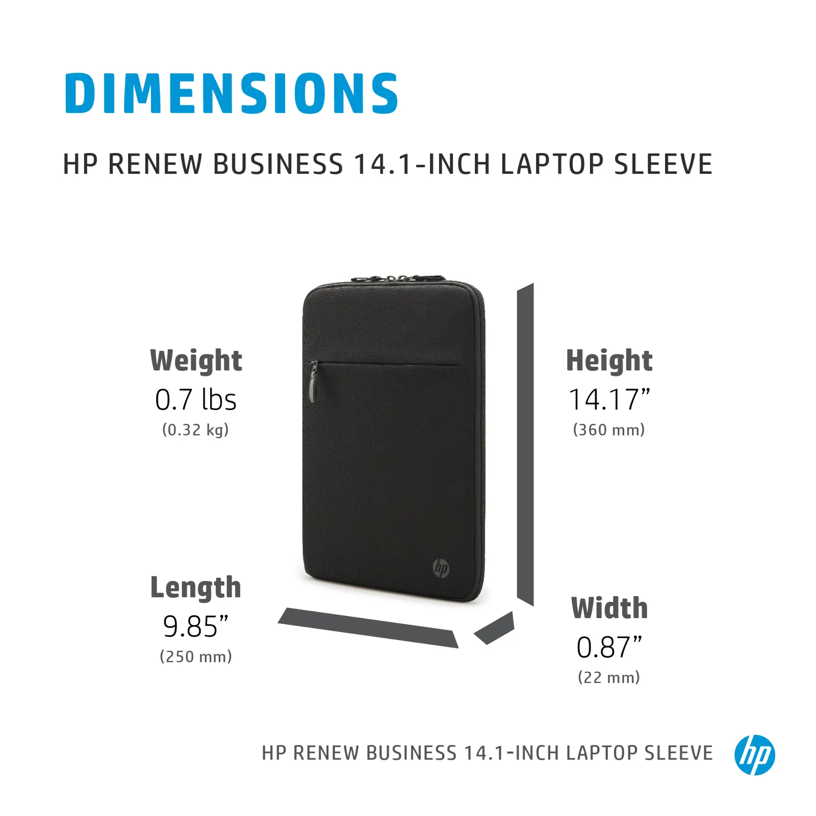 HP Renew Business 14.1 Laptop Sleeve