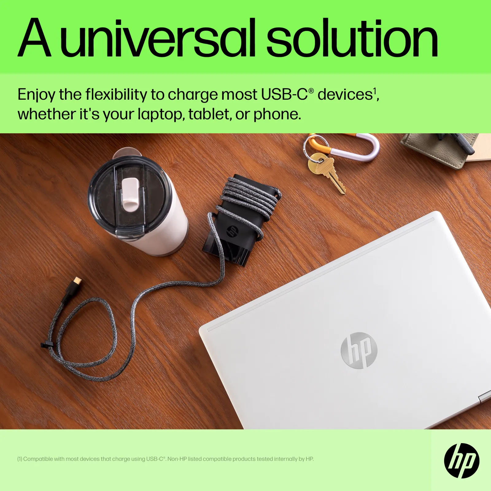 HP 65W USB-C Laptop Charger power adapter/inverter