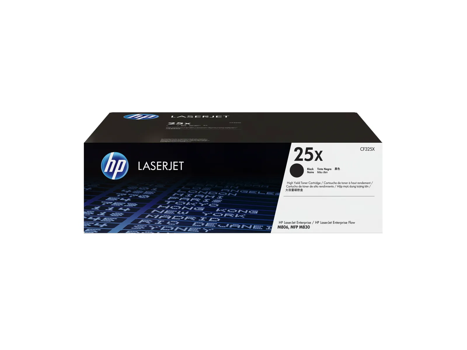 HP 25X High Yield Black Original LaserJet Toner Cartridge, front view